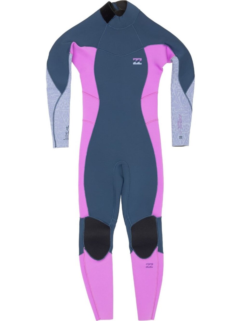 Billabong Teen Synergy Full Back Zip Wetsuit Deep Sea Sz 8